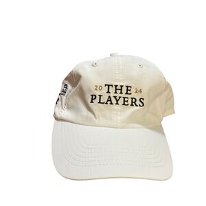 Imperial The Players‎ Championship 2024 Strapback Cap Hat White Embroidered